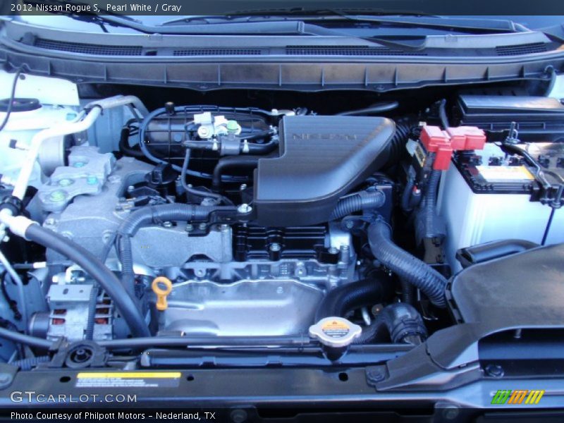 Pearl White / Gray 2012 Nissan Rogue S