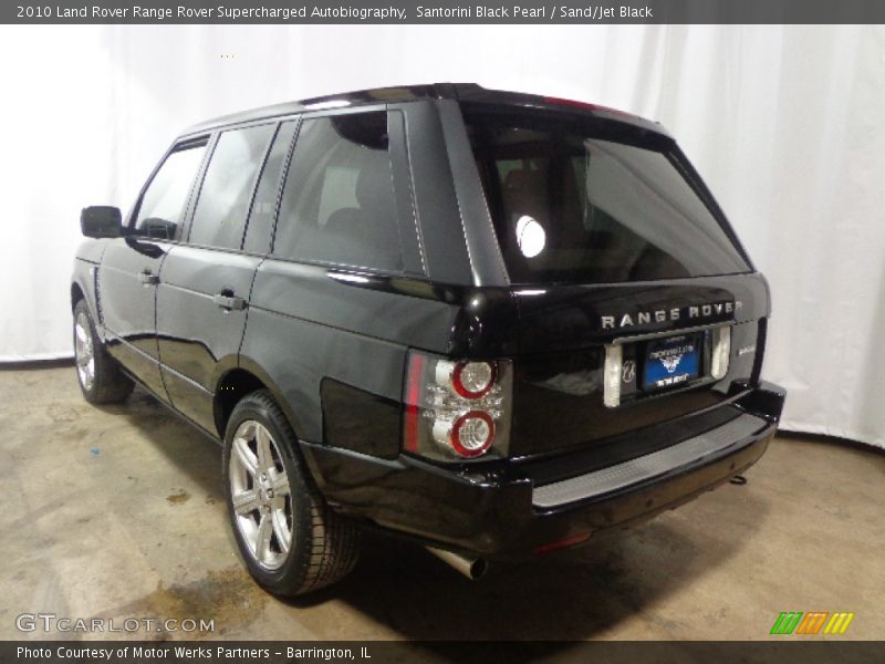 Santorini Black Pearl / Sand/Jet Black 2010 Land Rover Range Rover Supercharged Autobiography