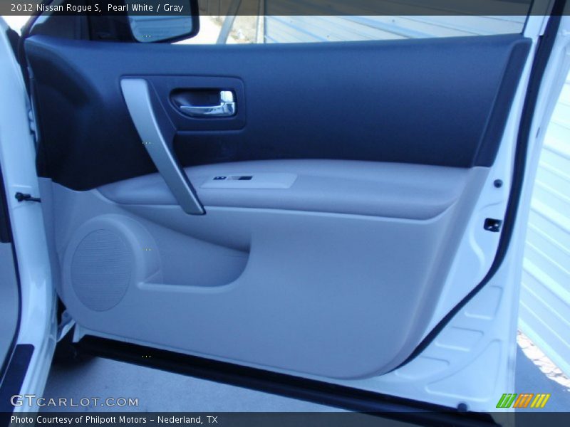Pearl White / Gray 2012 Nissan Rogue S