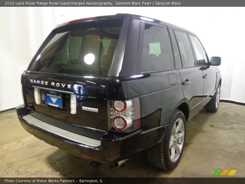 Santorini Black Pearl / Sand/Jet Black 2010 Land Rover Range Rover Supercharged Autobiography