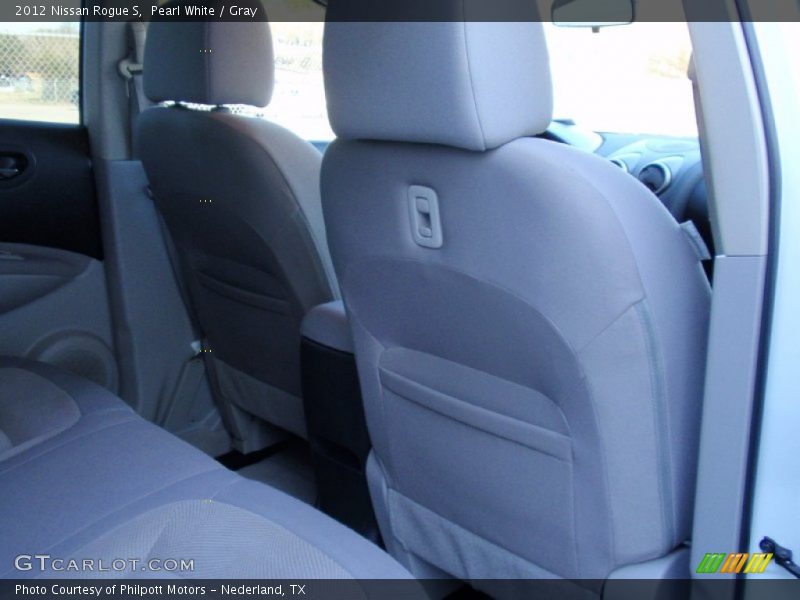 Pearl White / Gray 2012 Nissan Rogue S