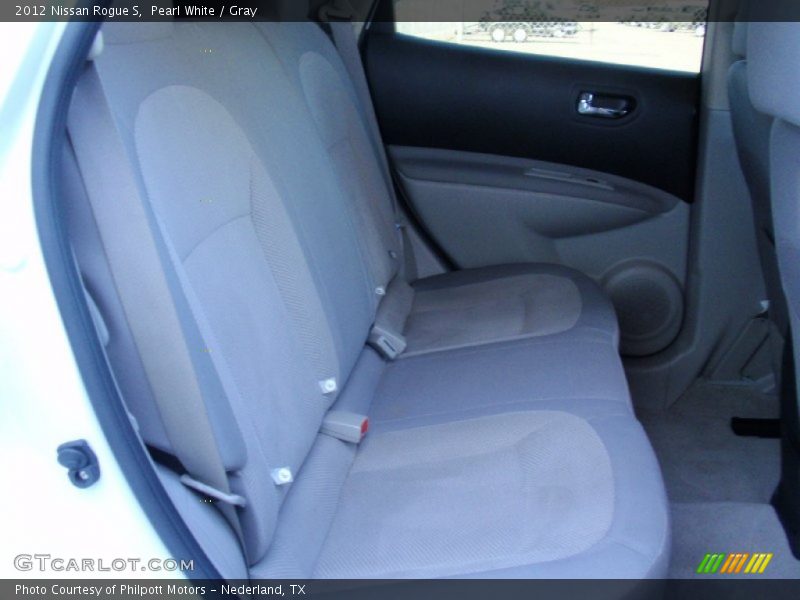 Pearl White / Gray 2012 Nissan Rogue S