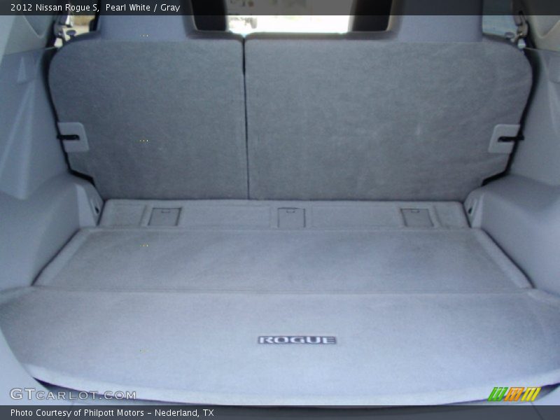 Pearl White / Gray 2012 Nissan Rogue S