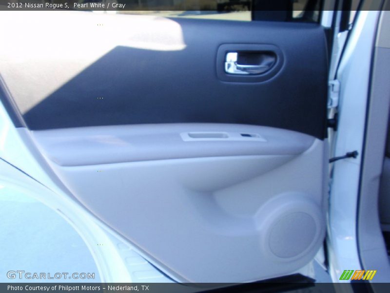 Pearl White / Gray 2012 Nissan Rogue S