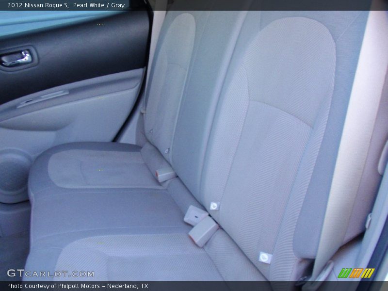 Pearl White / Gray 2012 Nissan Rogue S