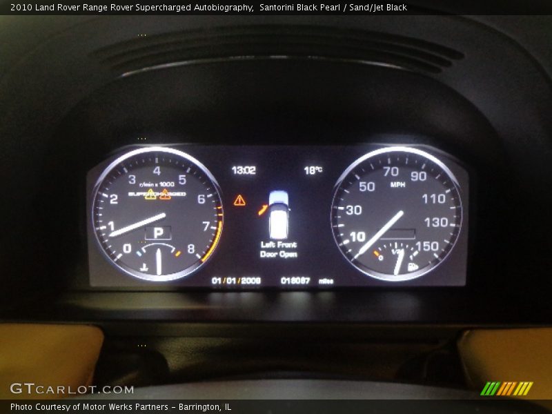 Santorini Black Pearl / Sand/Jet Black 2010 Land Rover Range Rover Supercharged Autobiography