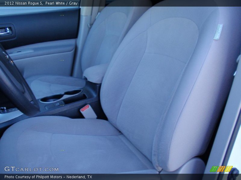 Pearl White / Gray 2012 Nissan Rogue S