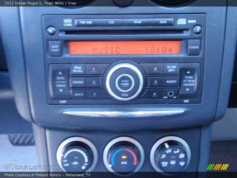 Pearl White / Gray 2012 Nissan Rogue S