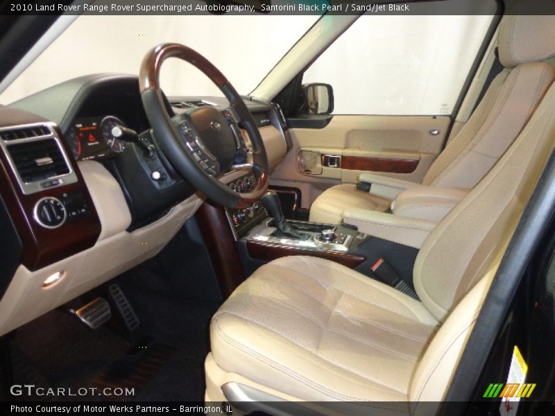 Santorini Black Pearl / Sand/Jet Black 2010 Land Rover Range Rover Supercharged Autobiography
