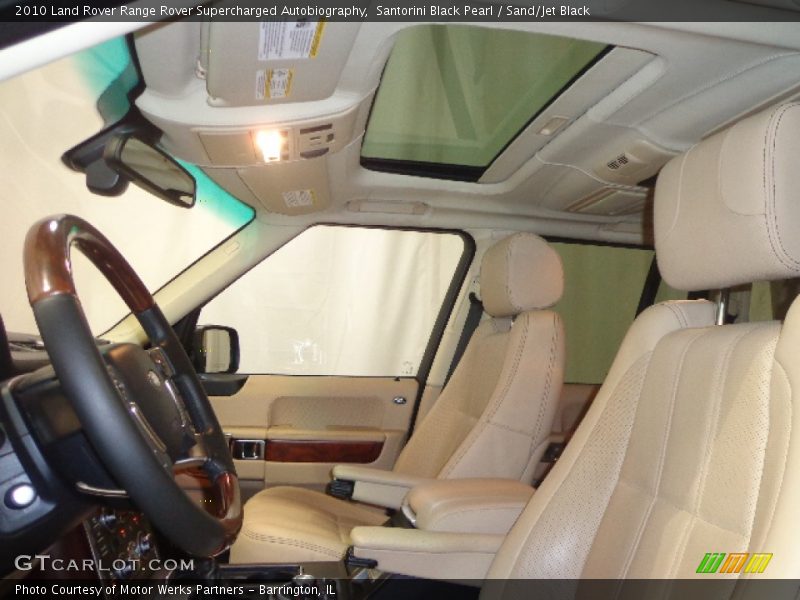 Santorini Black Pearl / Sand/Jet Black 2010 Land Rover Range Rover Supercharged Autobiography