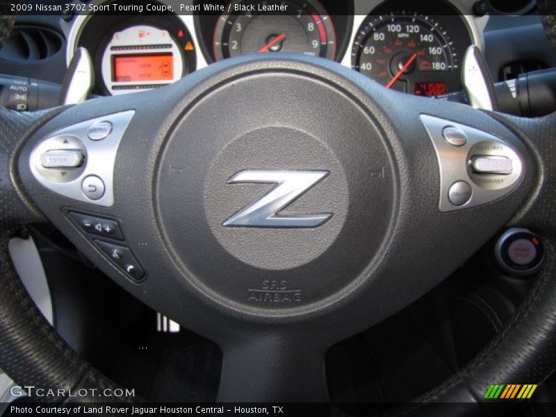 Pearl White / Black Leather 2009 Nissan 370Z Sport Touring Coupe