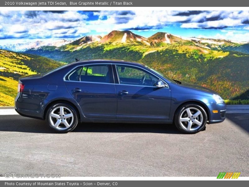 Blue Graphite Metallic / Titan Black 2010 Volkswagen Jetta TDI Sedan