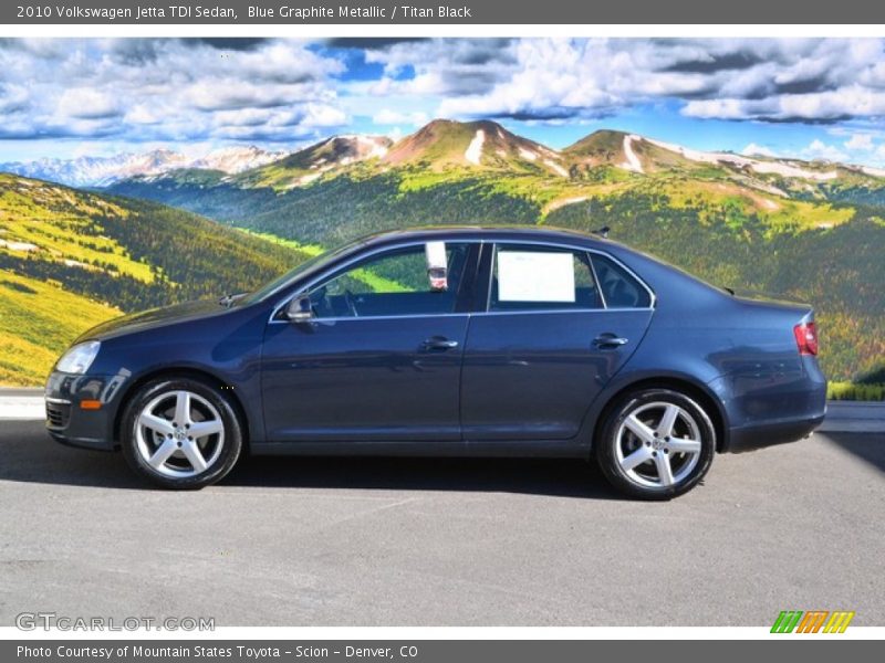 Blue Graphite Metallic / Titan Black 2010 Volkswagen Jetta TDI Sedan