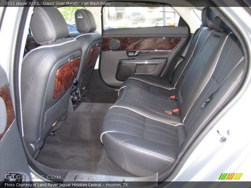 Liquid Silver Metallic / Jet Black/Ivory 2011 Jaguar XJ XJL