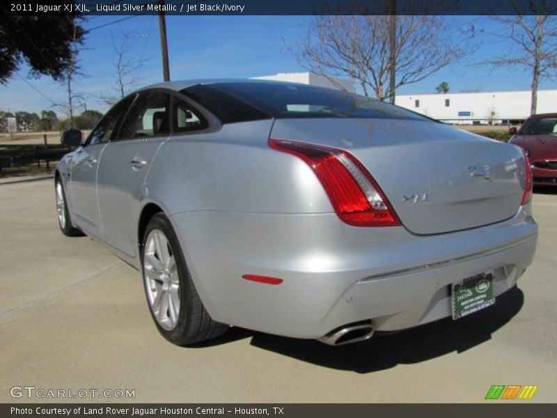 Liquid Silver Metallic / Jet Black/Ivory 2011 Jaguar XJ XJL