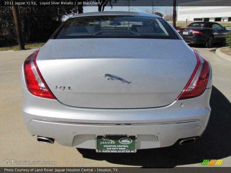 Liquid Silver Metallic / Jet Black/Ivory 2011 Jaguar XJ XJL