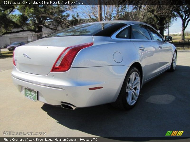 Liquid Silver Metallic / Jet Black/Ivory 2011 Jaguar XJ XJL