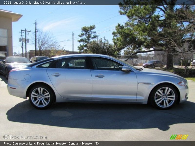 Liquid Silver Metallic / Jet Black/Ivory 2011 Jaguar XJ XJL
