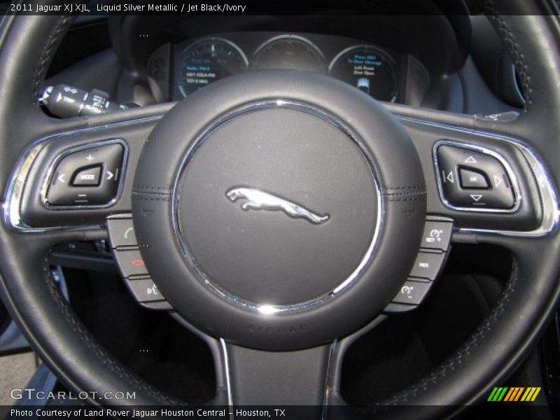 Liquid Silver Metallic / Jet Black/Ivory 2011 Jaguar XJ XJL