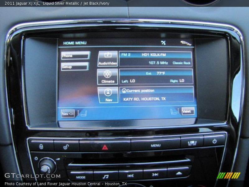 Liquid Silver Metallic / Jet Black/Ivory 2011 Jaguar XJ XJL
