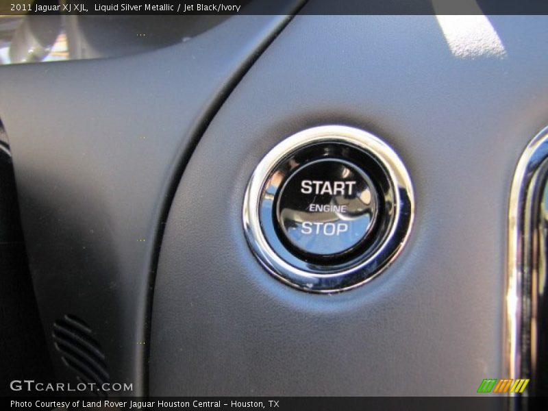 Liquid Silver Metallic / Jet Black/Ivory 2011 Jaguar XJ XJL