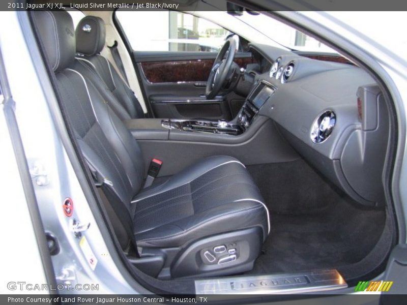 Liquid Silver Metallic / Jet Black/Ivory 2011 Jaguar XJ XJL