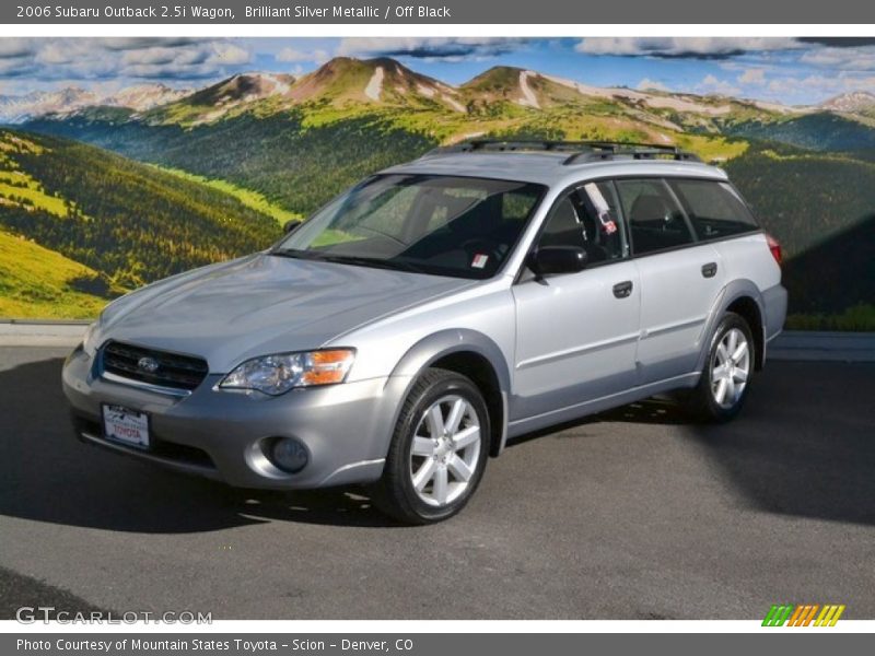 Brilliant Silver Metallic / Off Black 2006 Subaru Outback 2.5i Wagon