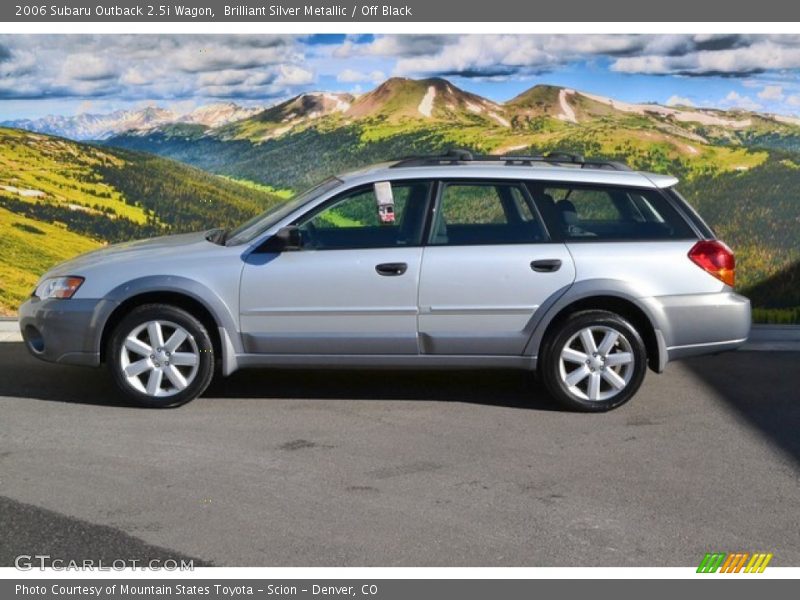 Brilliant Silver Metallic / Off Black 2006 Subaru Outback 2.5i Wagon