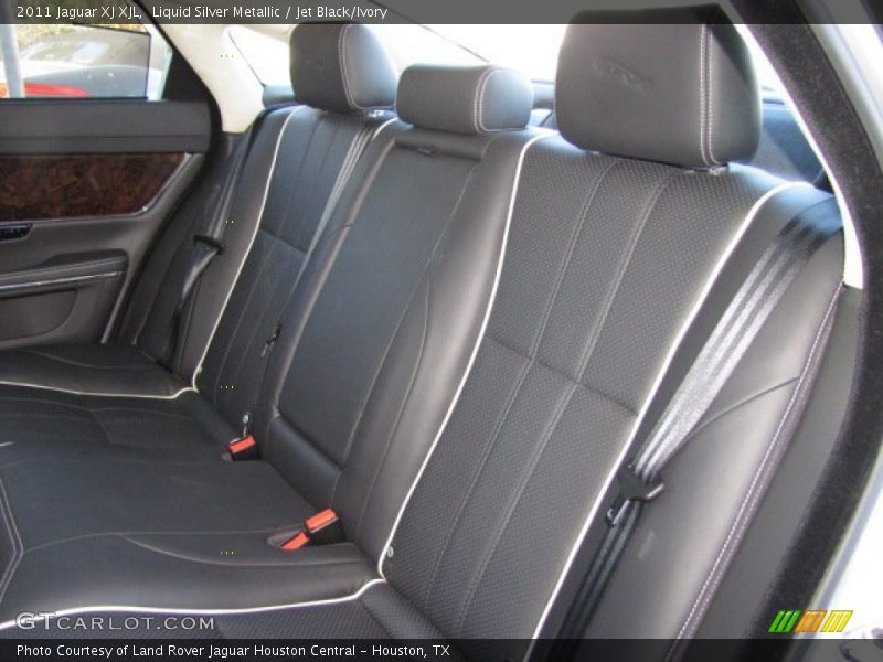 Liquid Silver Metallic / Jet Black/Ivory 2011 Jaguar XJ XJL