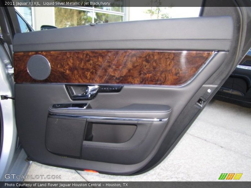 Liquid Silver Metallic / Jet Black/Ivory 2011 Jaguar XJ XJL