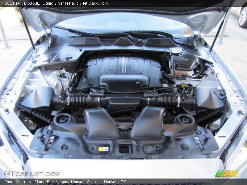Liquid Silver Metallic / Jet Black/Ivory 2011 Jaguar XJ XJL