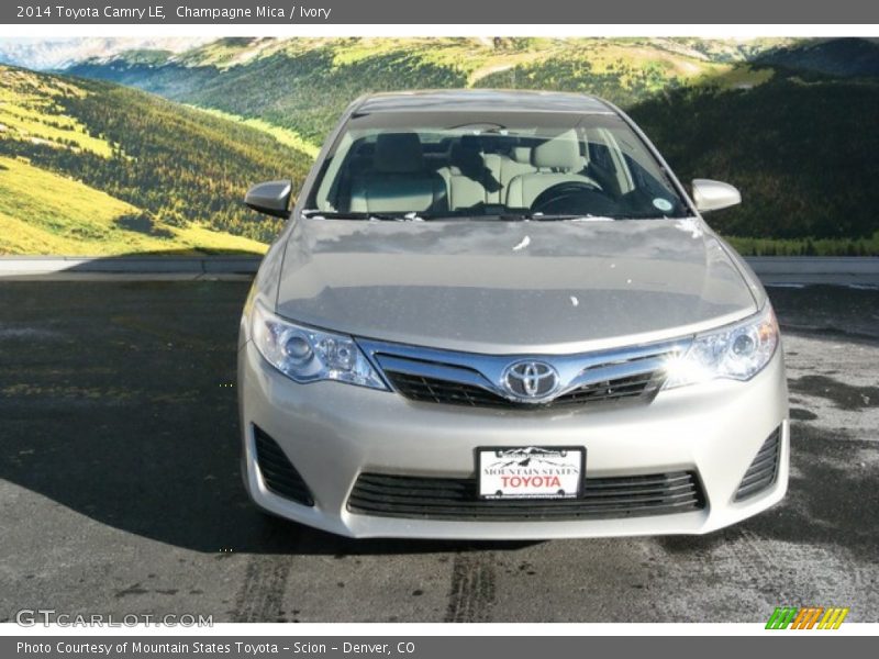 Champagne Mica / Ivory 2014 Toyota Camry LE