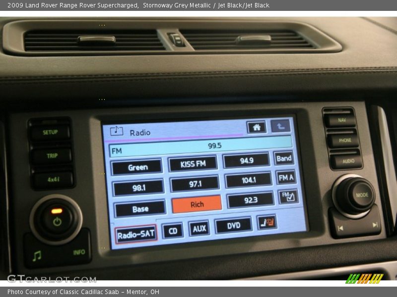 Stornoway Grey Metallic / Jet Black/Jet Black 2009 Land Rover Range Rover Supercharged