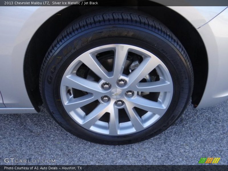 Silver Ice Metallic / Jet Black 2013 Chevrolet Malibu LTZ