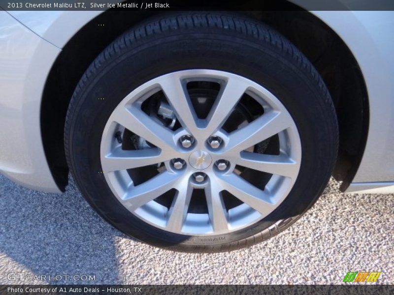 Silver Ice Metallic / Jet Black 2013 Chevrolet Malibu LTZ