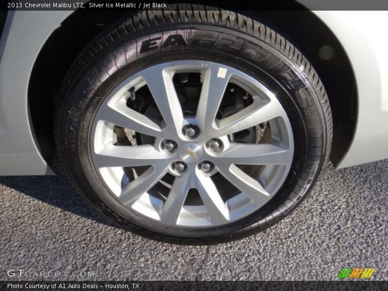 Silver Ice Metallic / Jet Black 2013 Chevrolet Malibu LTZ