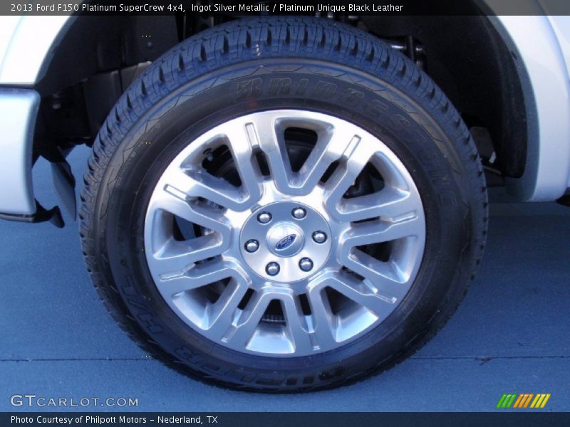 Ingot Silver Metallic / Platinum Unique Black Leather 2013 Ford F150 Platinum SuperCrew 4x4