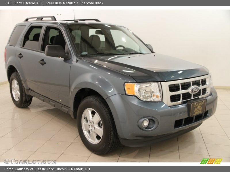 Steel Blue Metallic / Charcoal Black 2012 Ford Escape XLT