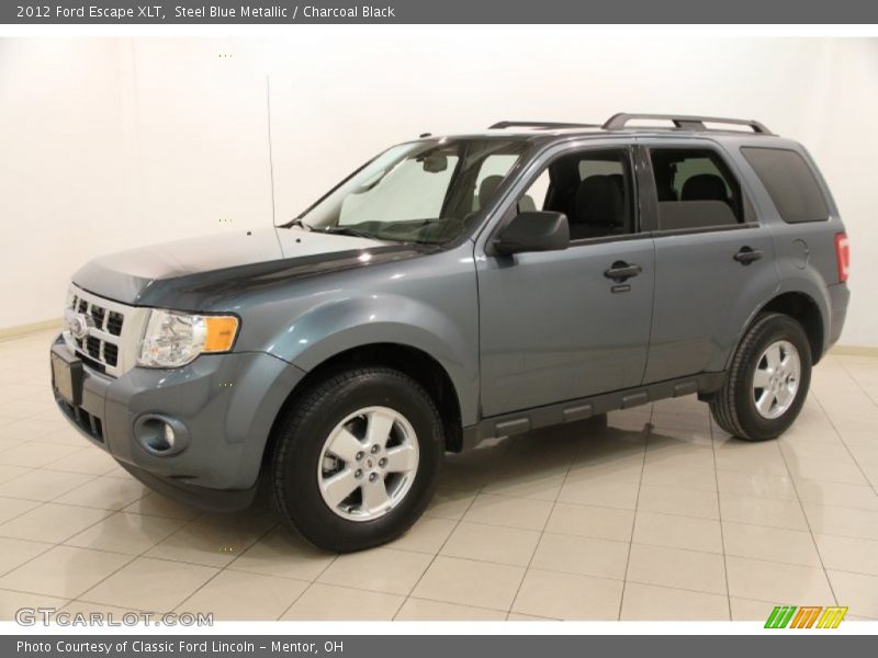 Steel Blue Metallic / Charcoal Black 2012 Ford Escape XLT