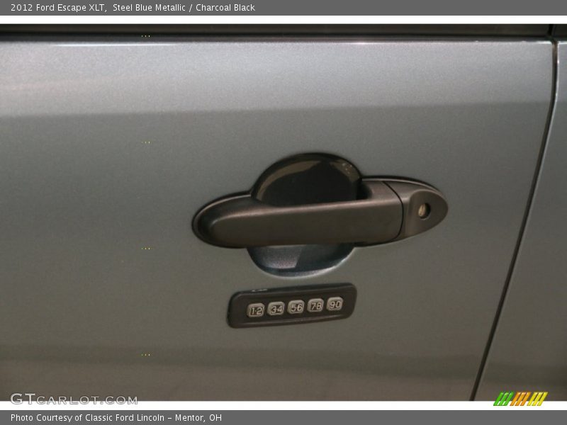 Steel Blue Metallic / Charcoal Black 2012 Ford Escape XLT