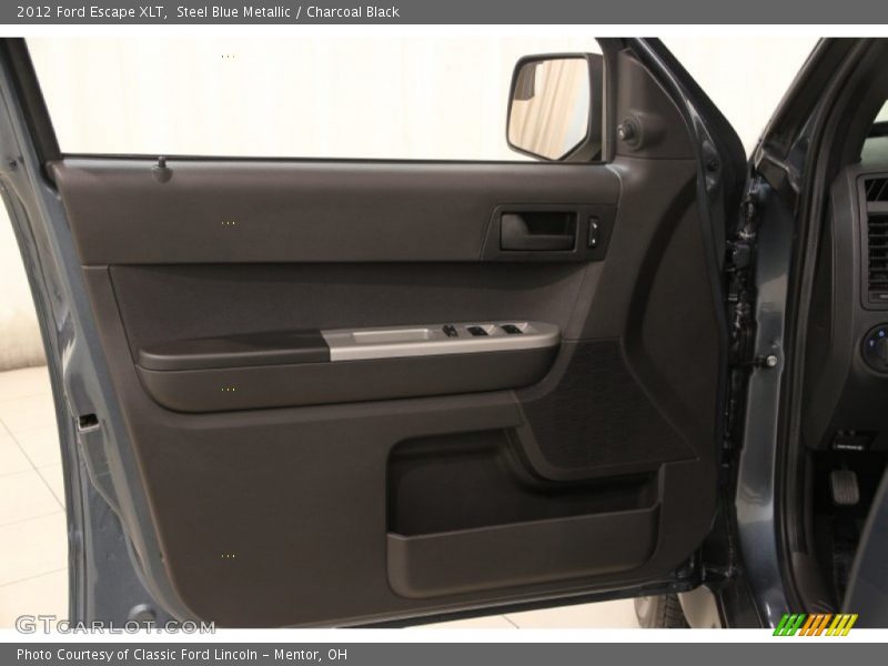 Steel Blue Metallic / Charcoal Black 2012 Ford Escape XLT