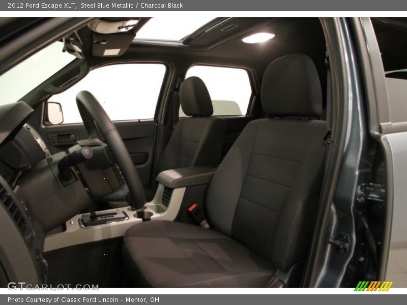 Steel Blue Metallic / Charcoal Black 2012 Ford Escape XLT