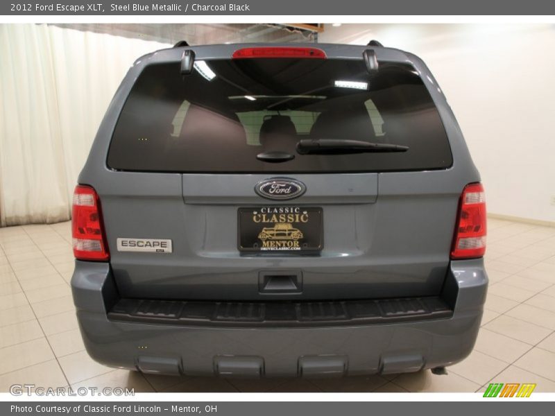Steel Blue Metallic / Charcoal Black 2012 Ford Escape XLT