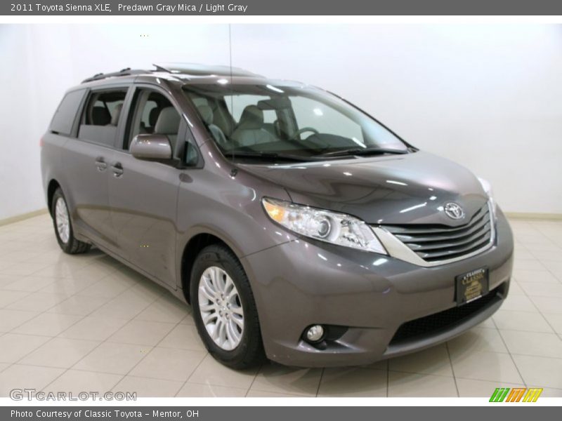 Predawn Gray Mica / Light Gray 2011 Toyota Sienna XLE