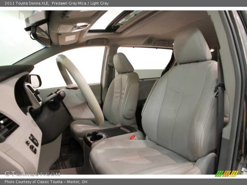 Predawn Gray Mica / Light Gray 2011 Toyota Sienna XLE