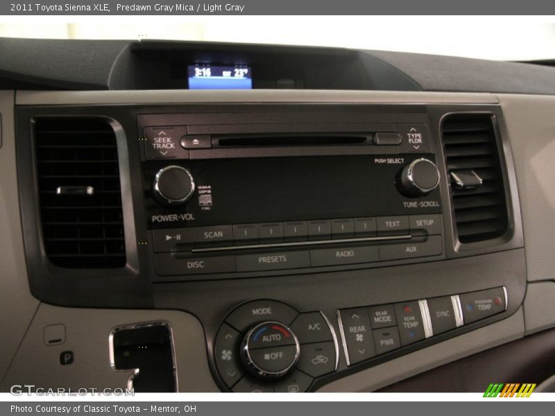 Predawn Gray Mica / Light Gray 2011 Toyota Sienna XLE