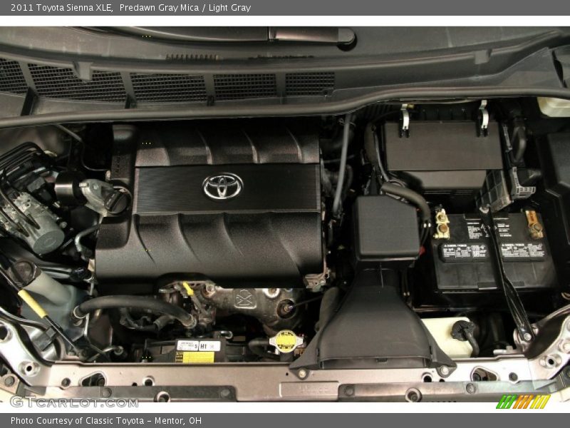 Predawn Gray Mica / Light Gray 2011 Toyota Sienna XLE