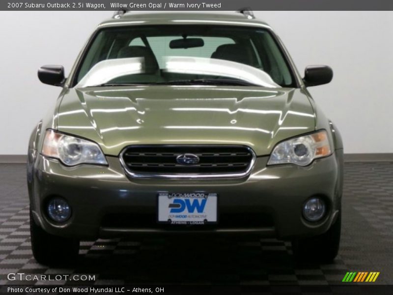 Willow Green Opal / Warm Ivory Tweed 2007 Subaru Outback 2.5i Wagon