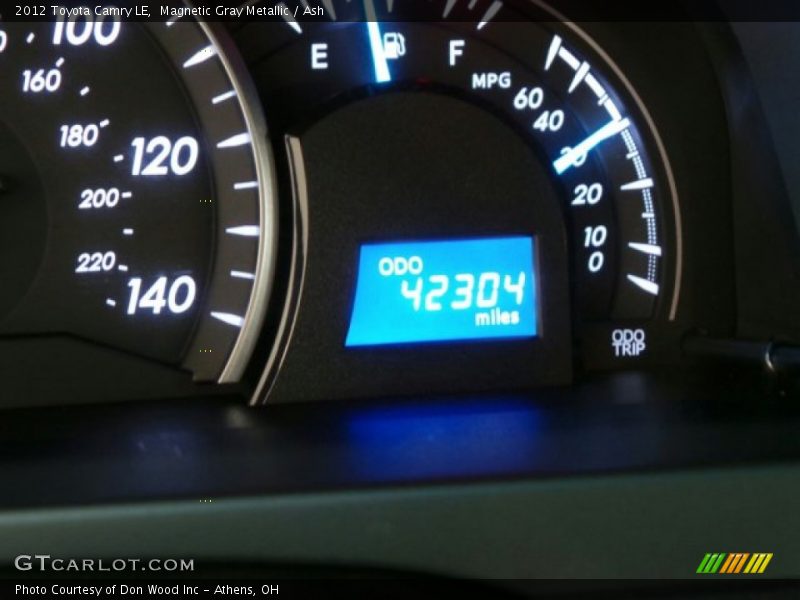 Magnetic Gray Metallic / Ash 2012 Toyota Camry LE