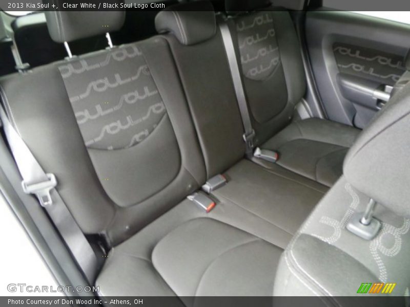Clear White / Black Soul Logo Cloth 2013 Kia Soul +